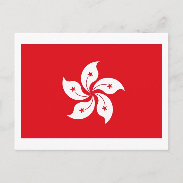 Hong Kong Flag Postcard (Front)