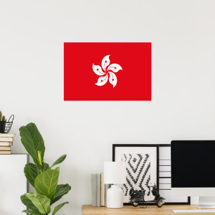Hong Kong flag Poster
