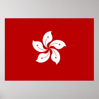 Hong Kong Flag Poster