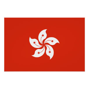 Hong Kong Flag Poster