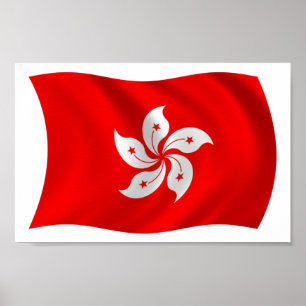 Hong Kong Flag Poster Print