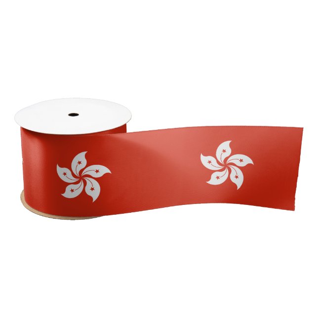Hong Kong Flag Satin Ribbon (Spool)