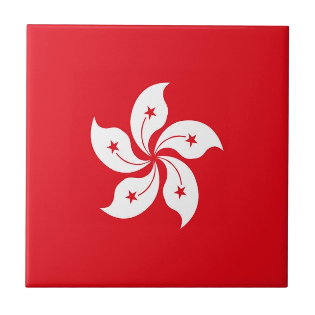 Hong Kong flag Tile (Front)