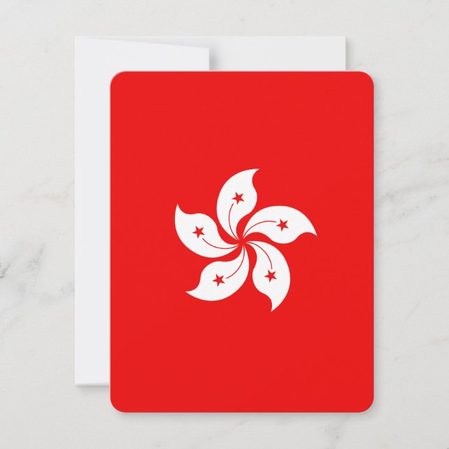 Hong Kong Flag White Orchid Symbol (Front)