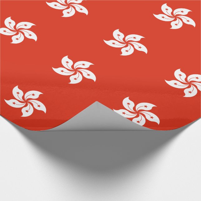 Hong Kong Flag Wrapping Paper (Corner)
