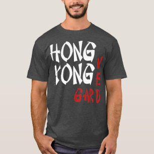 Hong Kong Garden white burgundy T-Shirt