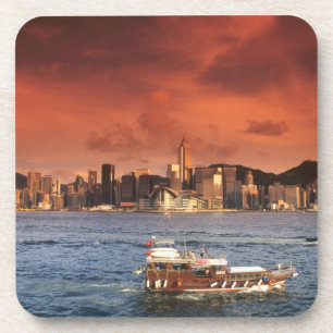 Hong Kong Harbour at Sunset Coaster