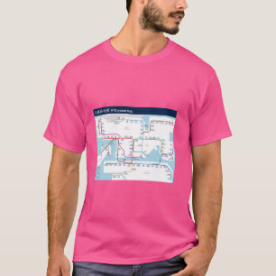 Hong Kong - Hongkong - MTR System Metro Map T-Shirt