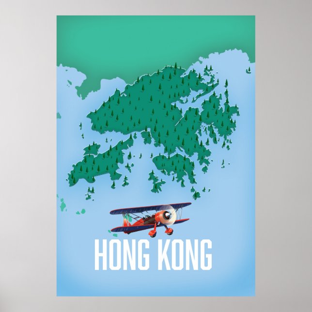 Hong Kong Map Poster (Front)