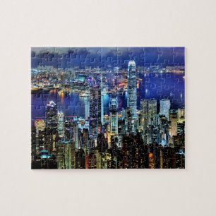 Hong Kong night skyline Jigsaw Puzzle