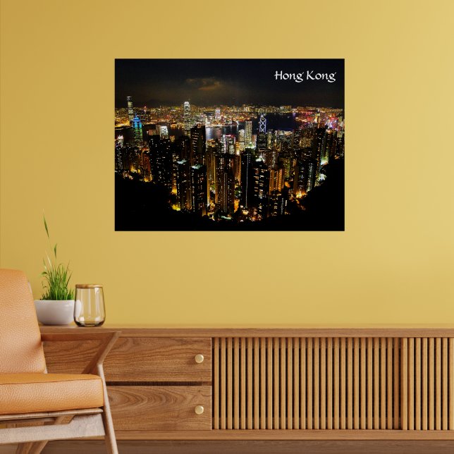 Hong Kong Nightscape Poster (Living Room 2)