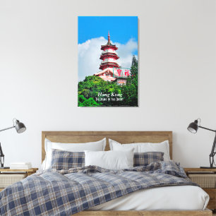 Hong Kong Pearl of the Orient Stretch Canvas Print