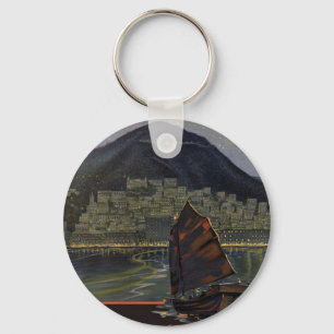 Hong Kong ~ Riviera of the Orient Key Ring