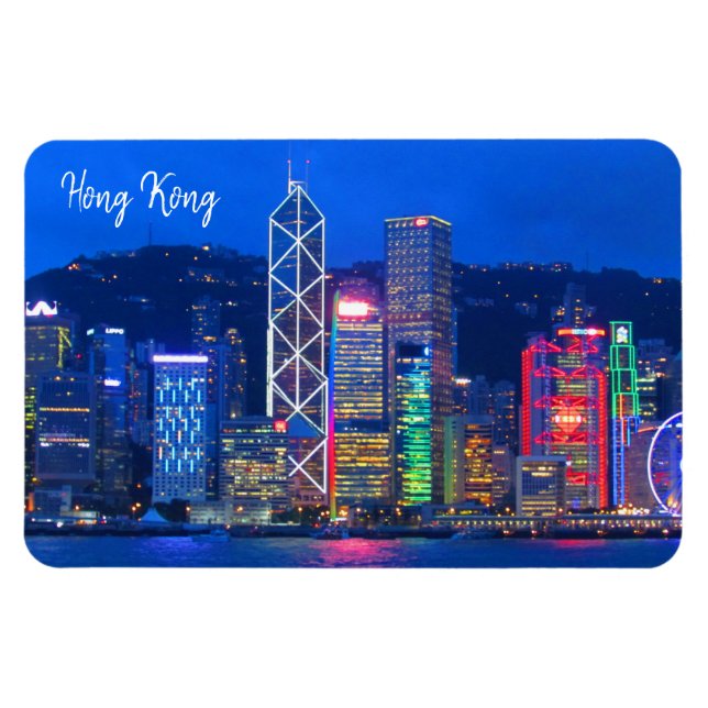 hong kong skyline magnet (Horizontal)