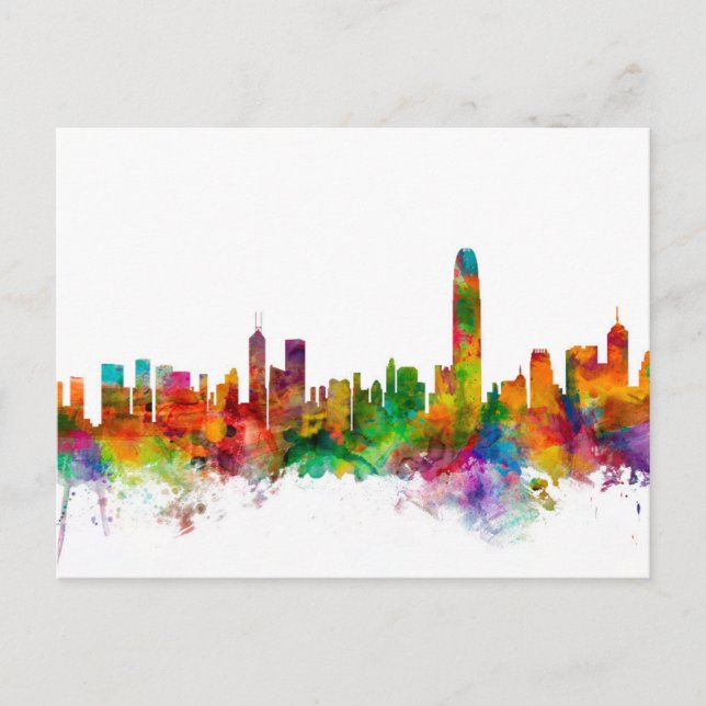 Hong Kong Skyline Postcard (Front)