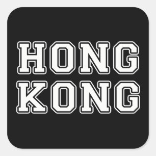 Hong Kong Square Sticker
