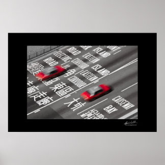 Hong Kong Taxis Poster