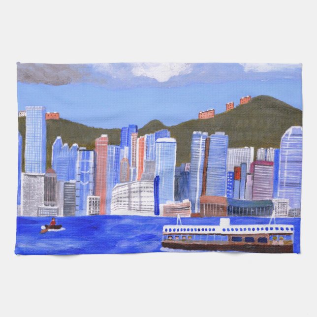 Hong Kong Tea Towel (Horizontal)