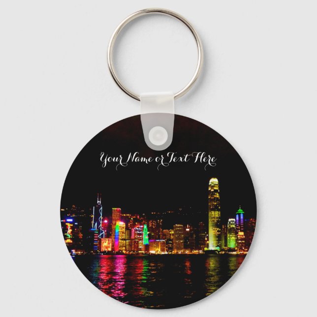 Hong Kong Victoria Harbor #2 Keychain (Front)