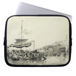 Hong Shang, plate 17 from 'Sketches of China', eng Laptop Sleeve
