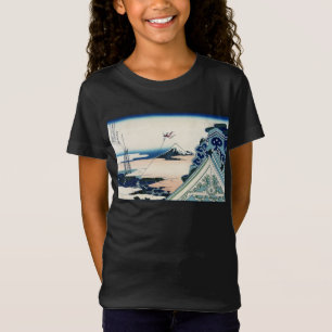 Honganji Temple Vista of Mt. Fuji Japanese Woodcut T-Shirt