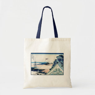 Honganji Temple Vista of Mt. Fuji Japanese Woodcut Tote Bag