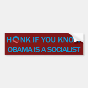 Honk Anti Obama Bumper Sticker