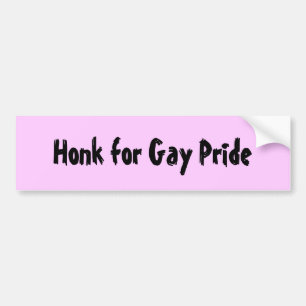 Honk for Gay Pride Bumper Sticker