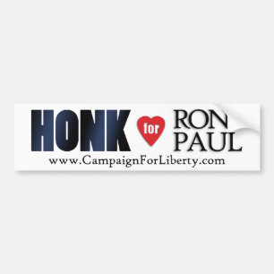 Honk for Ron Paul Bumper Sticker