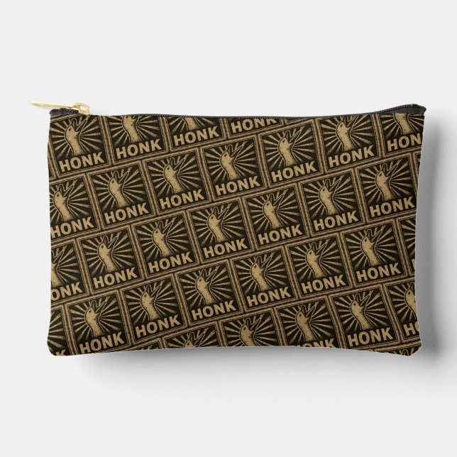 Honk Goose Funny Duck Chicken Meme Accessory Pouch (Front)