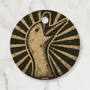 Honk Goose Funny Duck Chicken Meme Favour Tags