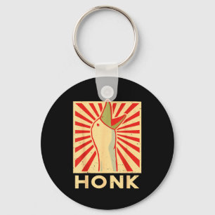 Honk Goose - Funny Duck Chicken Meme Idea Key Ring
