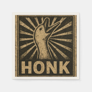 Honk Goose Funny Duck Chicken Meme Napkin