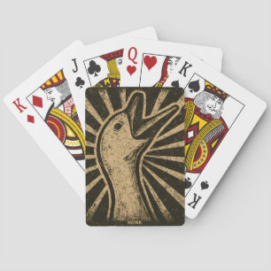 Honk Goose Funny Duck Chicken Meme Playing Cards