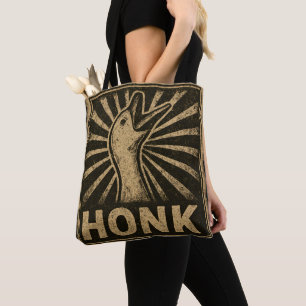 Honk Goose Funny Duck Chicken Meme Tote Bag