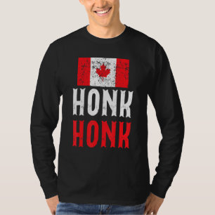 Honk Honk Canadian Truckers Rule Canada   Vintage  T-Shirt