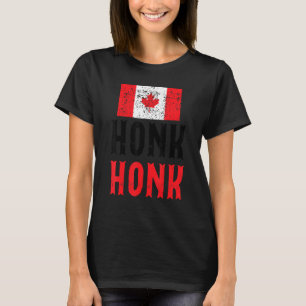 Honk Honk Canadian Truckers Rule Canada   Vintage  T-Shirt