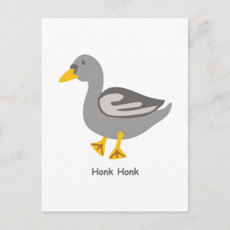 Honk. Honk. Goose Postcard