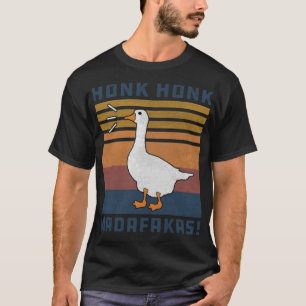 Honk Honk Madafakas Funny Goose Duck Retro labrado T-Shirt