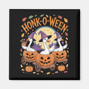Honk-o-ween Funny Geese Halloween Costume For Part Magnet