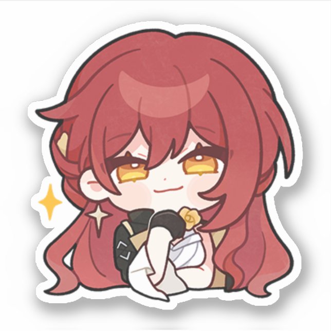 Honkai Star Rail Chibi Himeko Sticker (Front)