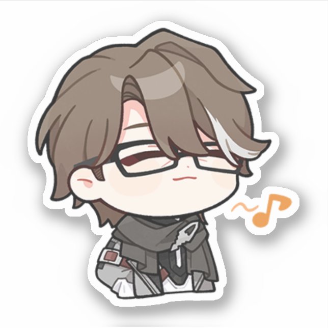 Honkai Star Rail Chibi Welt Sticker (Front)