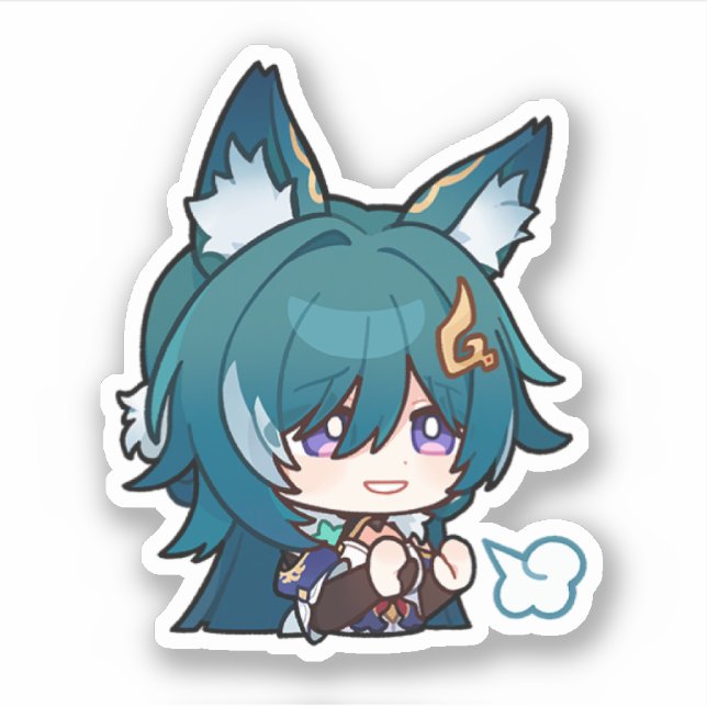 Honkai Star Rail Chibi Yukong Sticker (Front)