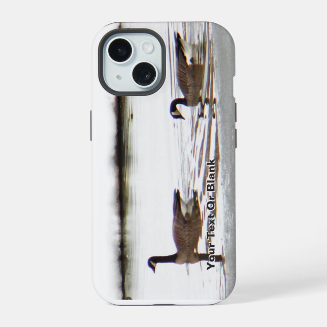 Honkers - Canada Geese iPhone 15 Case (Back)