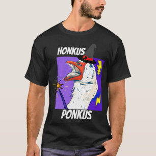 Honkus Ponkus Duck Goose Halloween cool bone T-Shirt