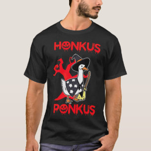 Honkus Ponkus  honkus ponkus duck  Halloween black T-Shirt