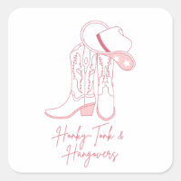 Honky Tonk and Hangovers Design | Cowboy Boots