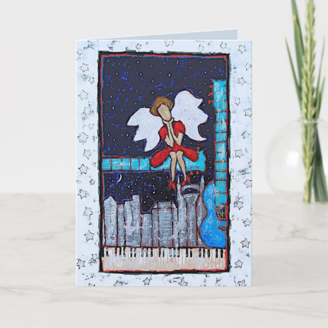 honky tonk holiday card (Front)