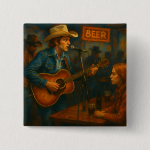 Honky-Tonk Nights 15 Cm Square Badge