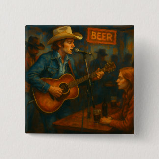 Honky-Tonk Nights 15 Cm Square Badge